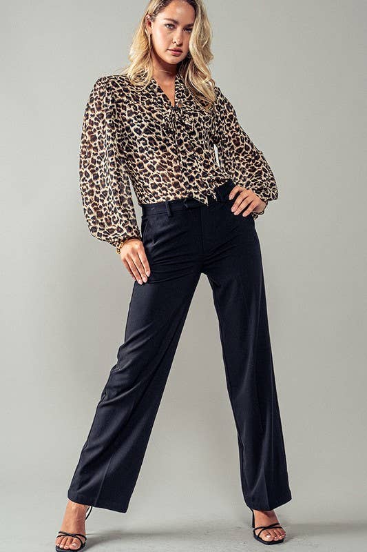 Leopard Print Blouse