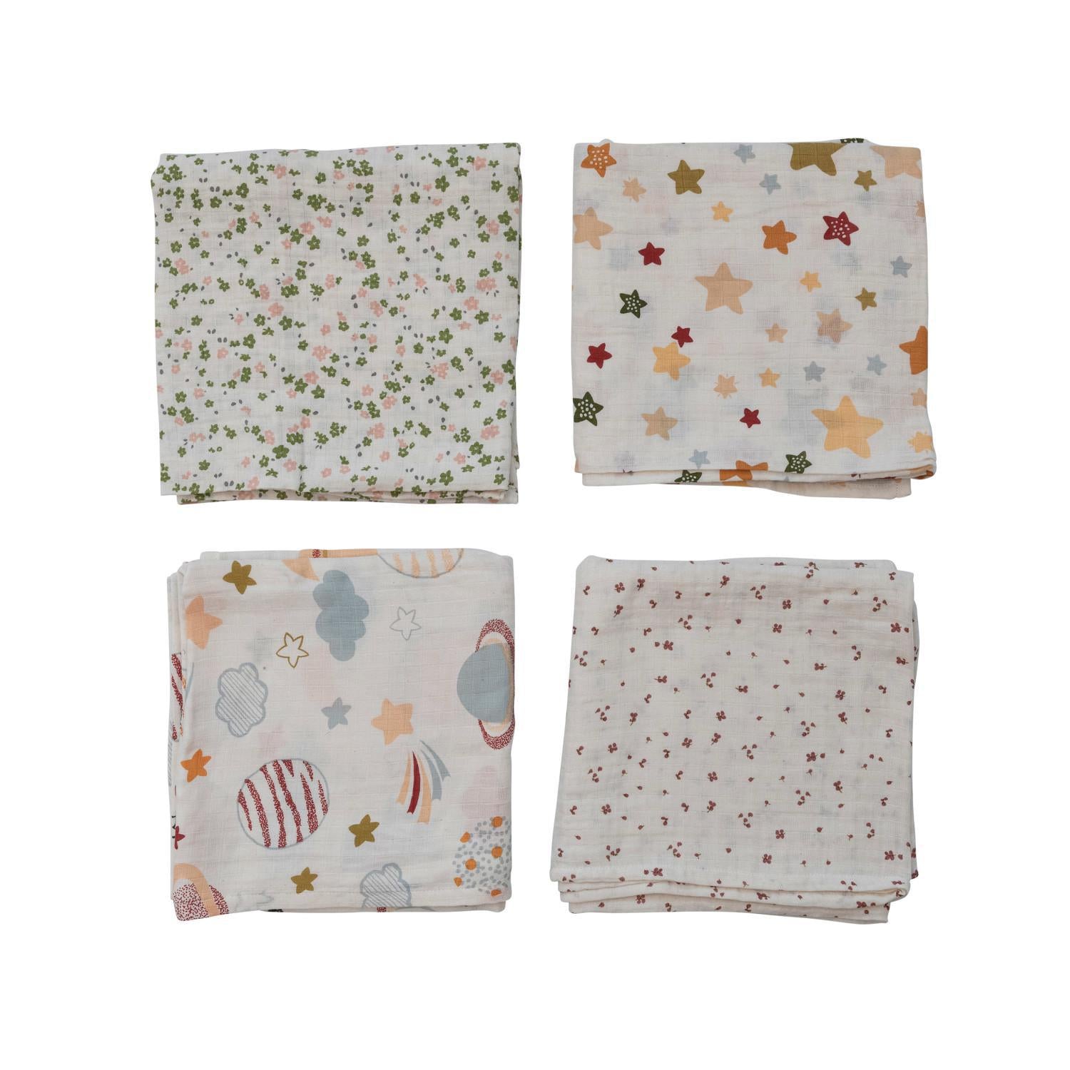 Square Double Cotton Muslin Swaddle