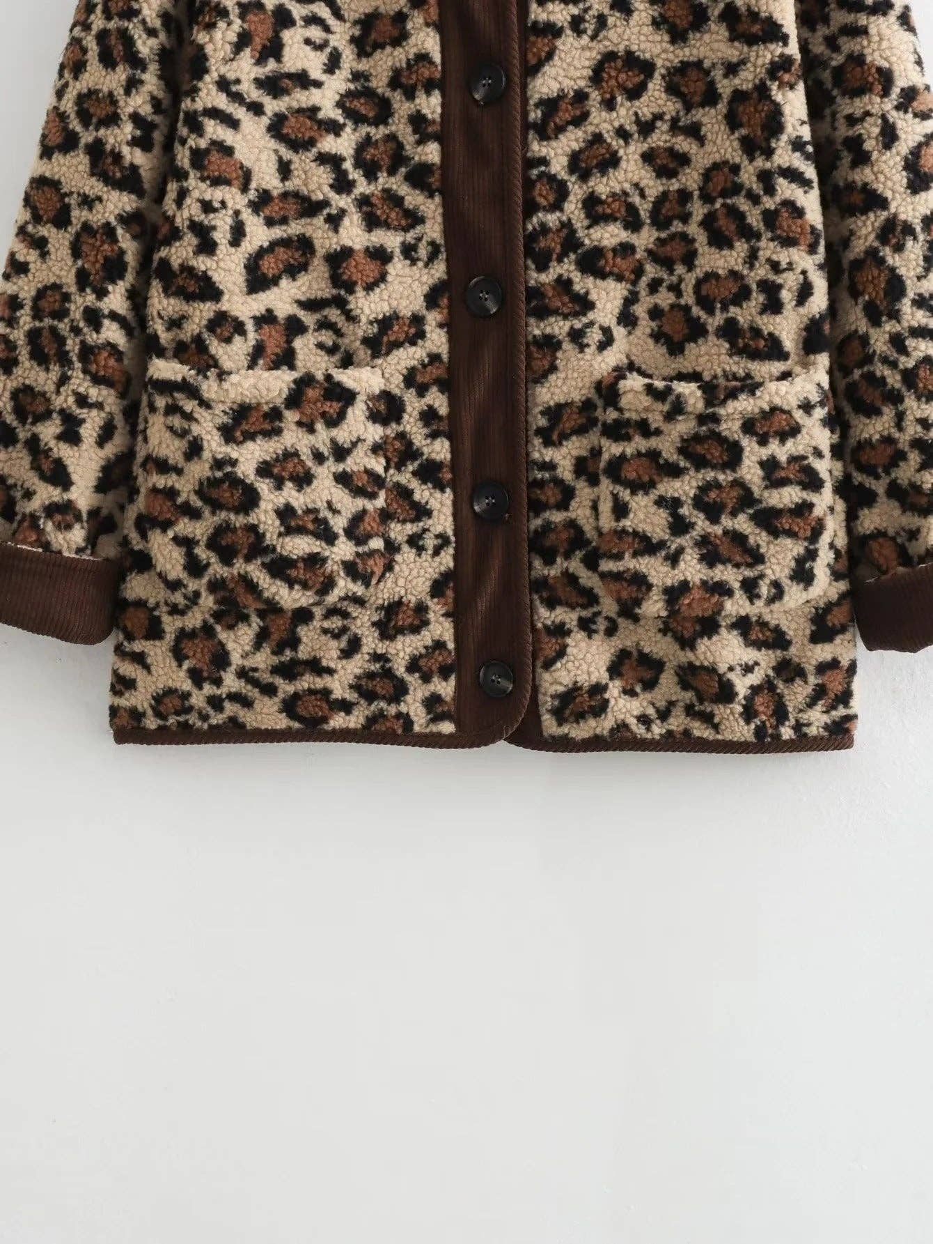 Polar Fleece Leopard Jacket