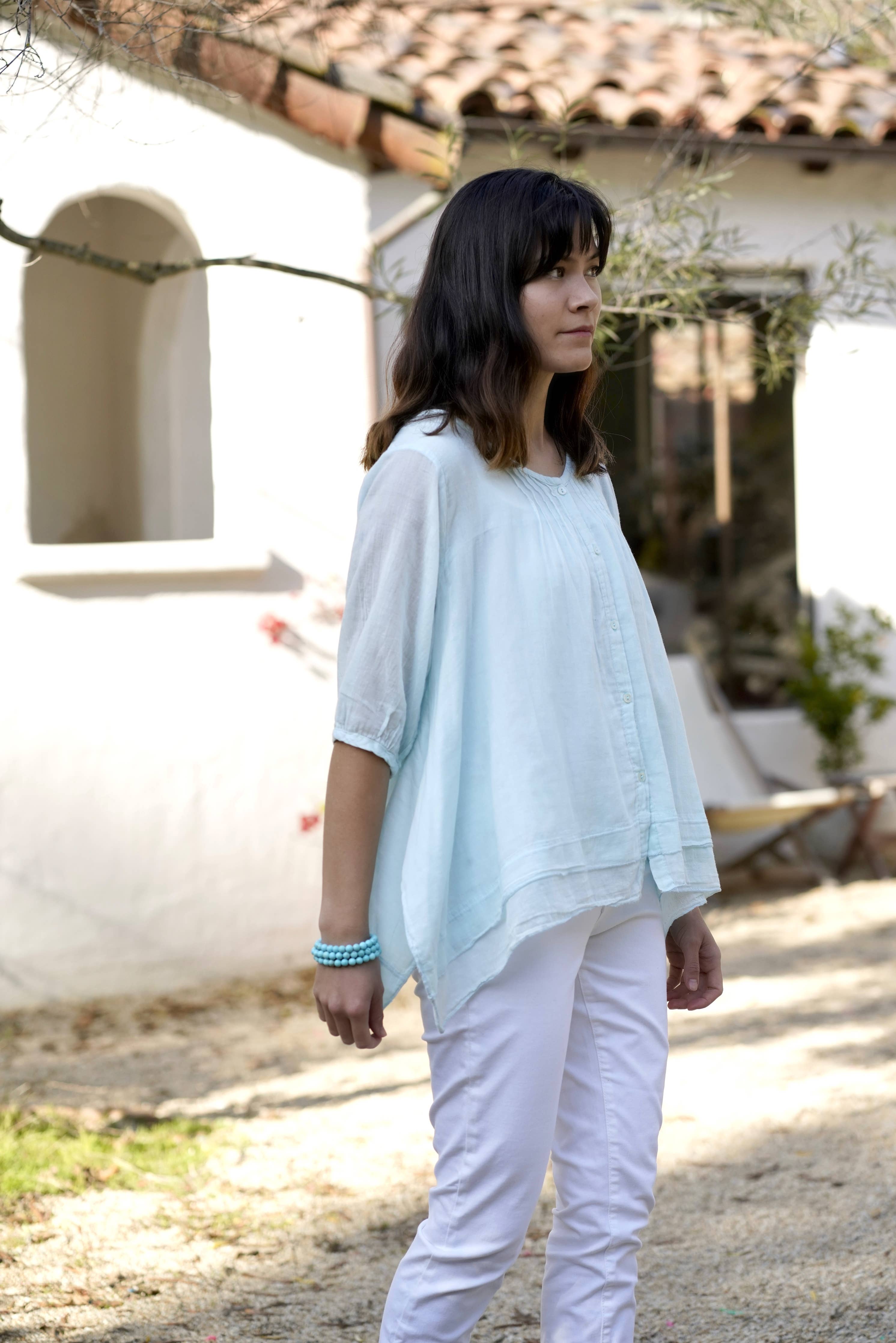 Flowy Cotton Blouse