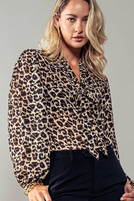 Leopard Print Blouse