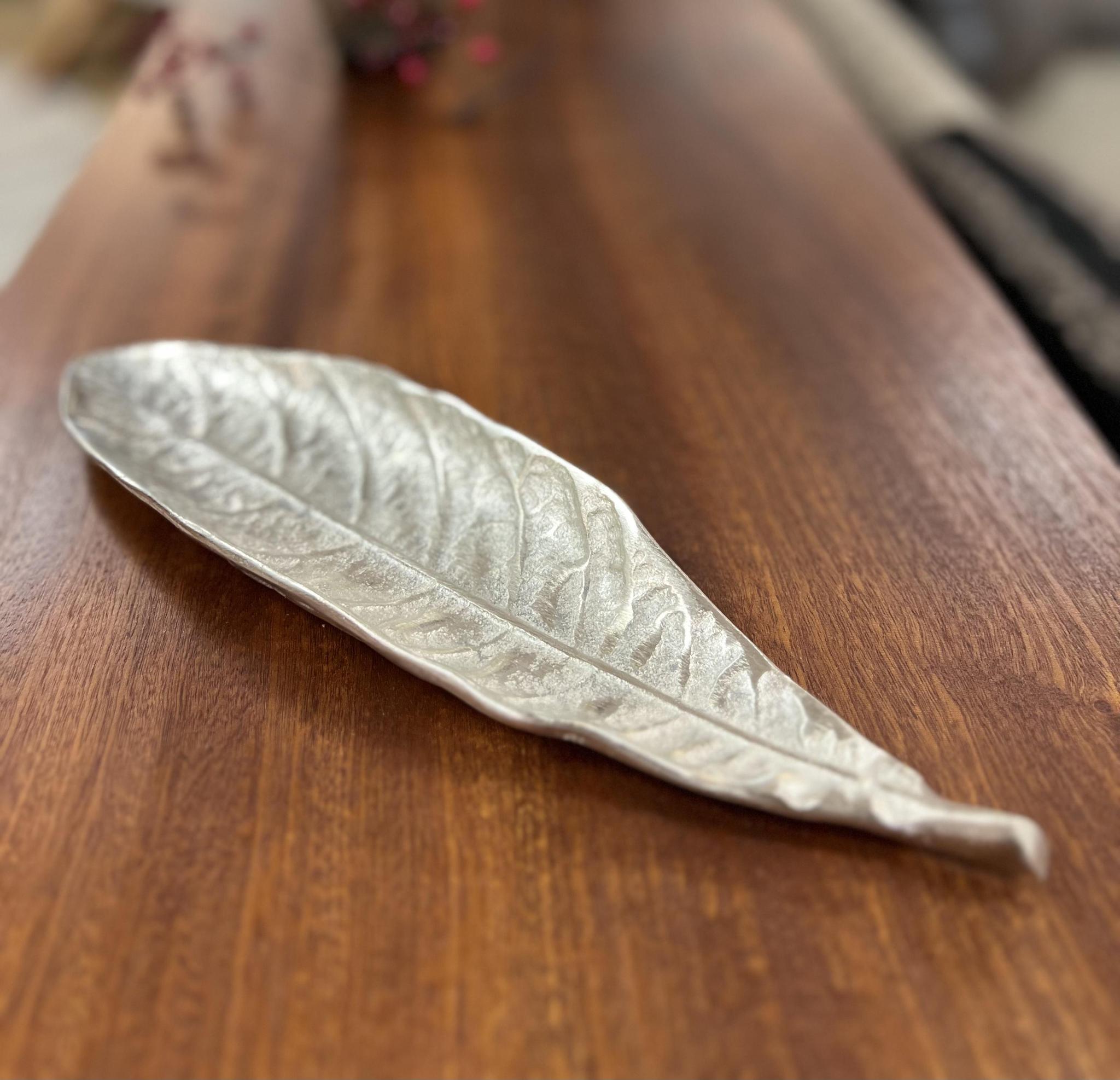 Nader Leaf Tray - Silver