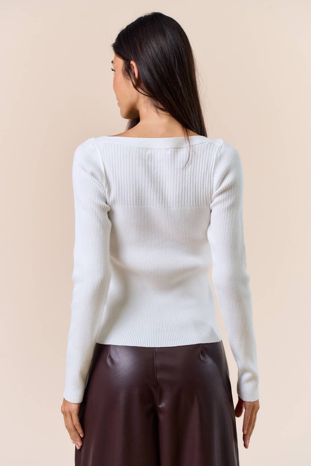 Chic Boat Neck Knit Top