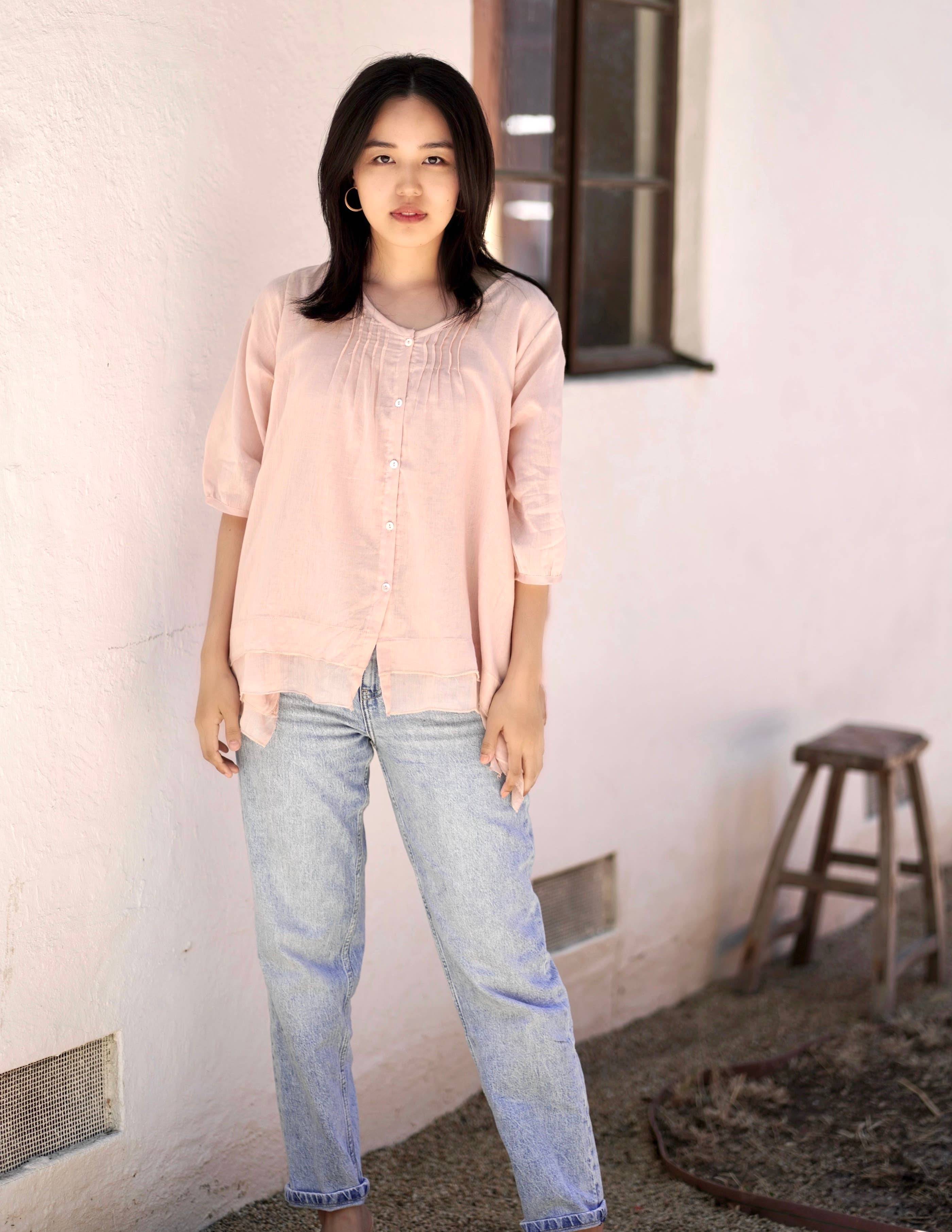 Flowy Cotton Blouse