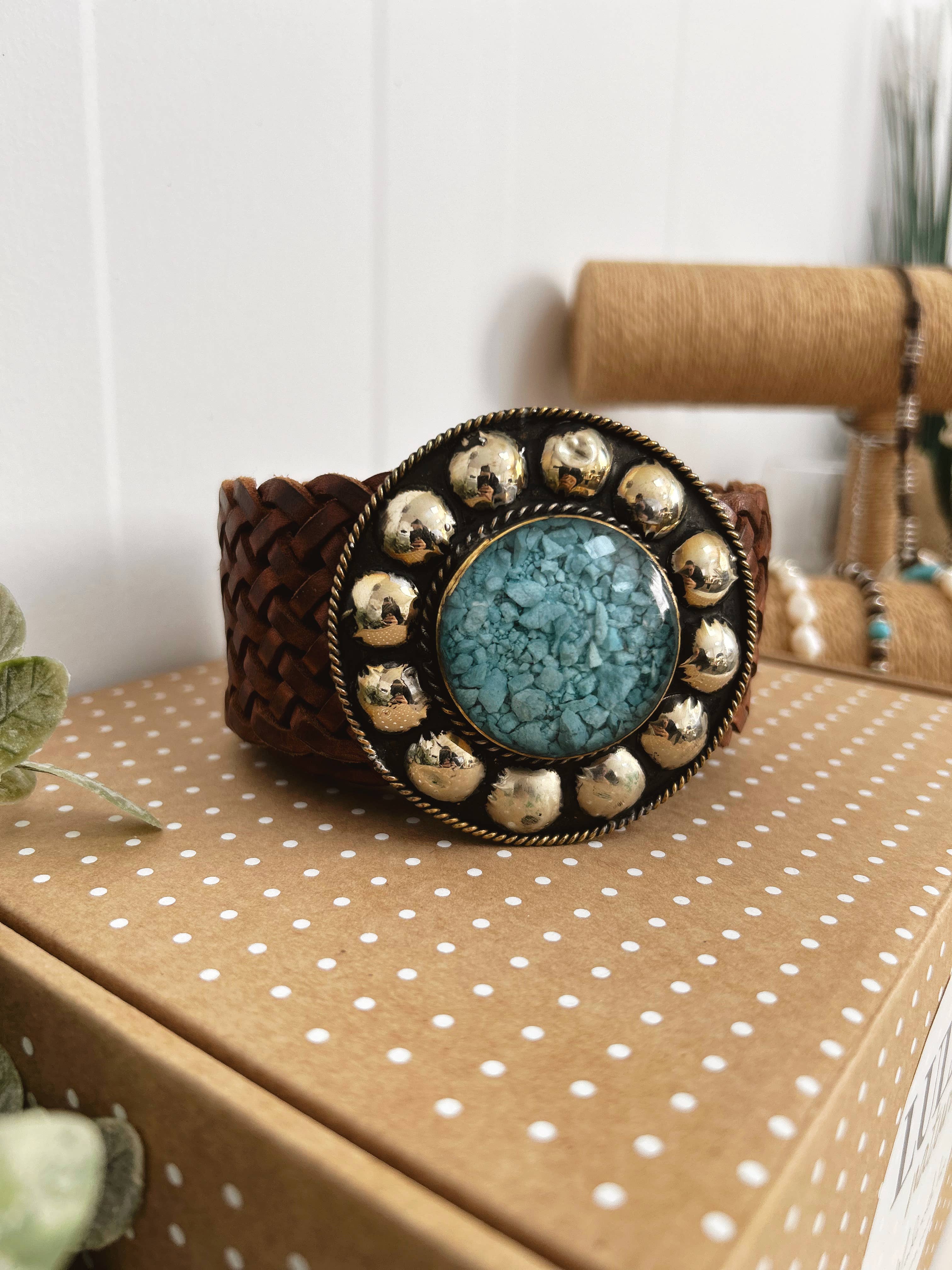 Saturn Wide Brown Belt