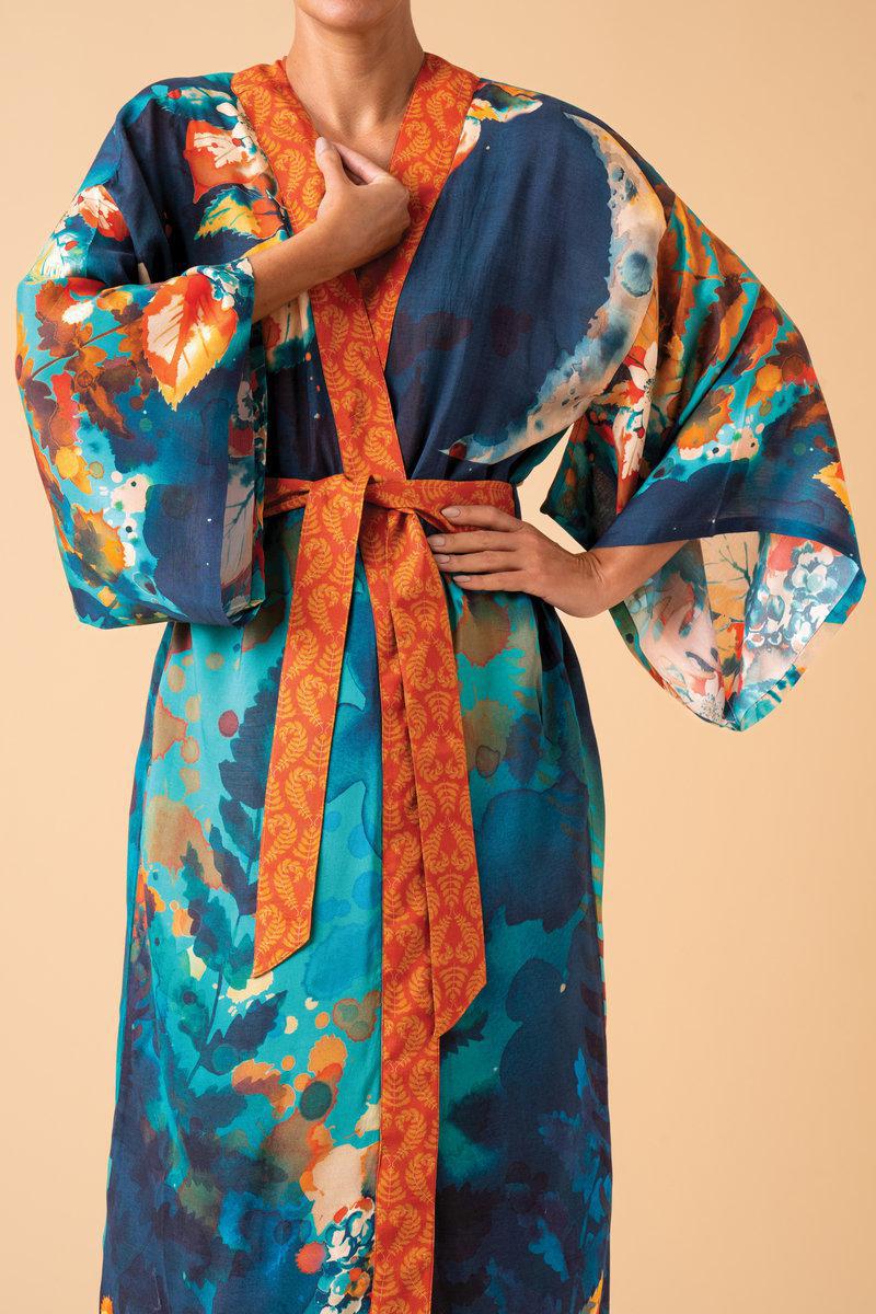 Hare & Moon Kimono Gown - Midnight