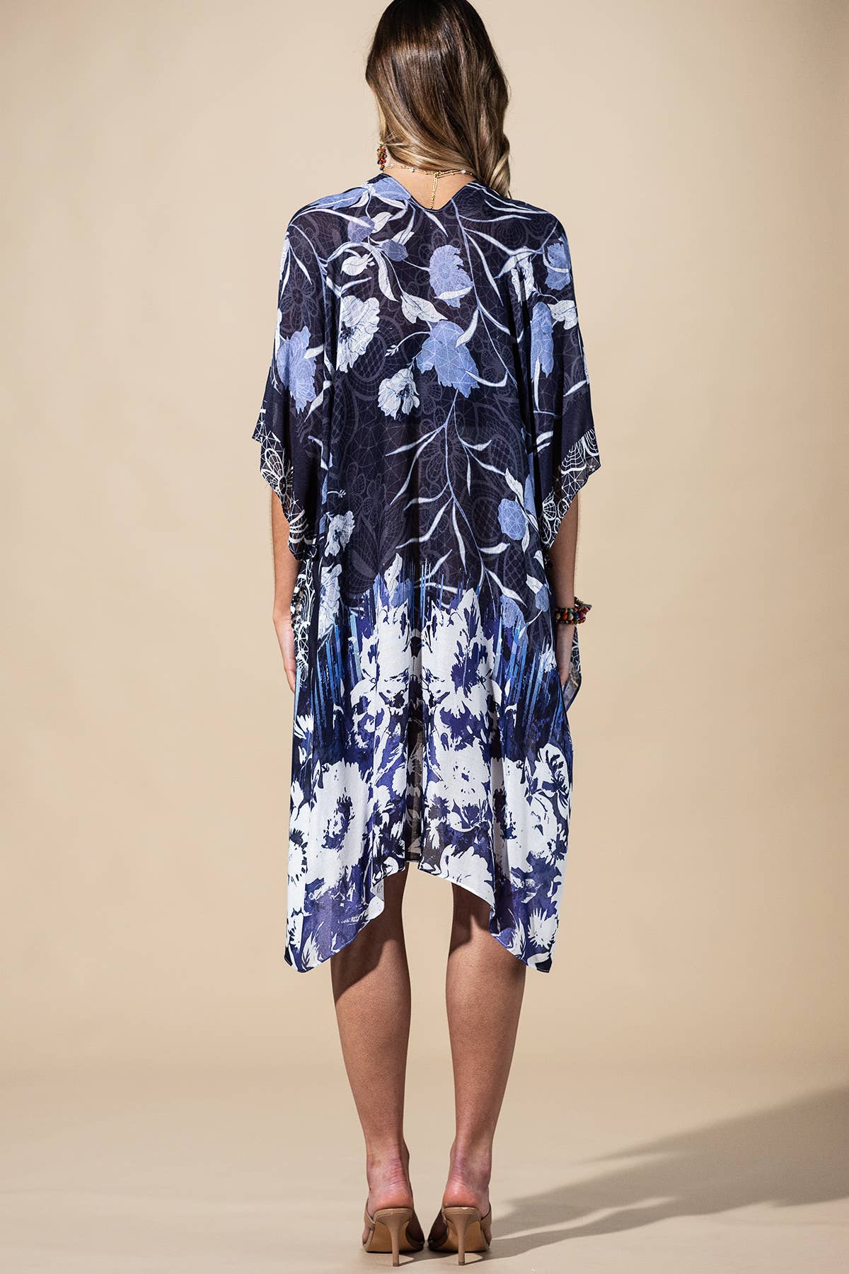 Blue Floral Kimono
