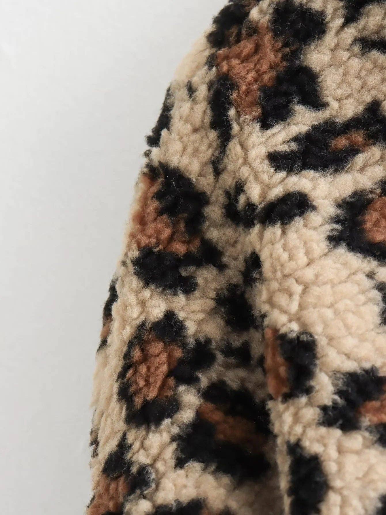 Polar Fleece Leopard Jacket