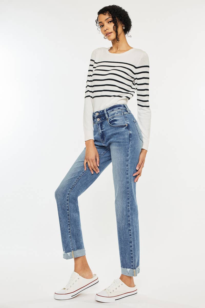 High Rise Slim Straight