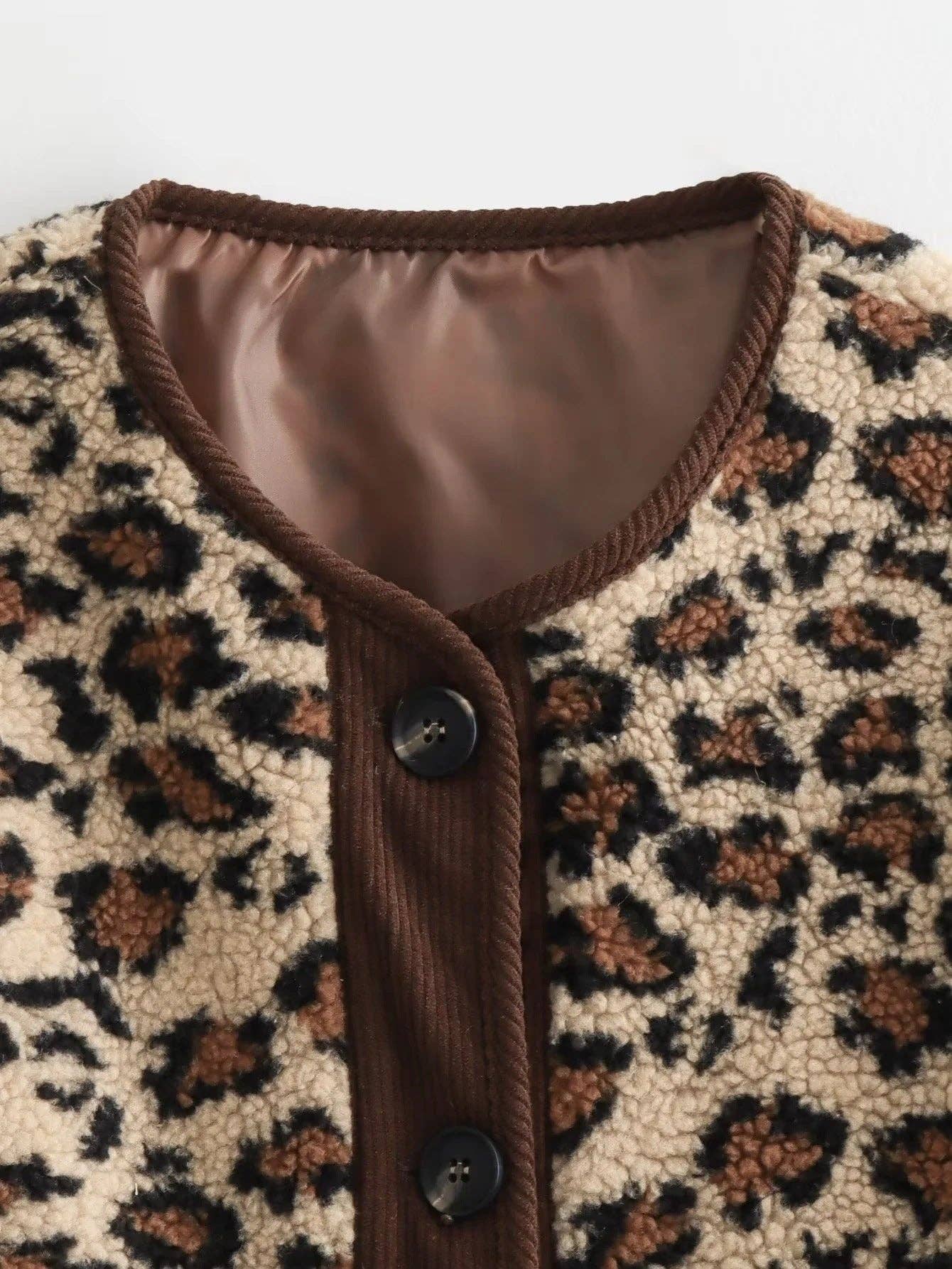 Polar Fleece Leopard Jacket