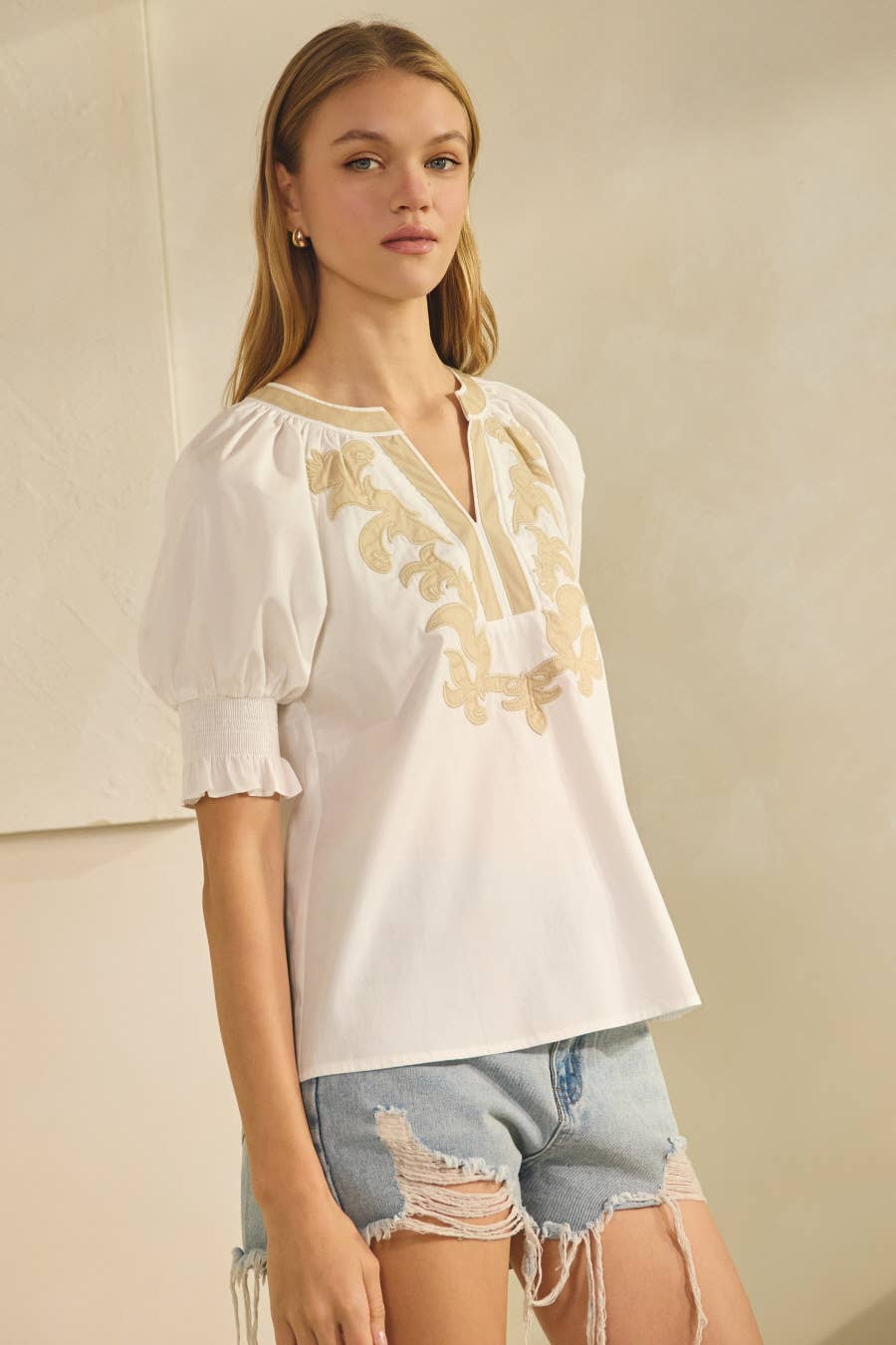 Cotton Poplin Top
