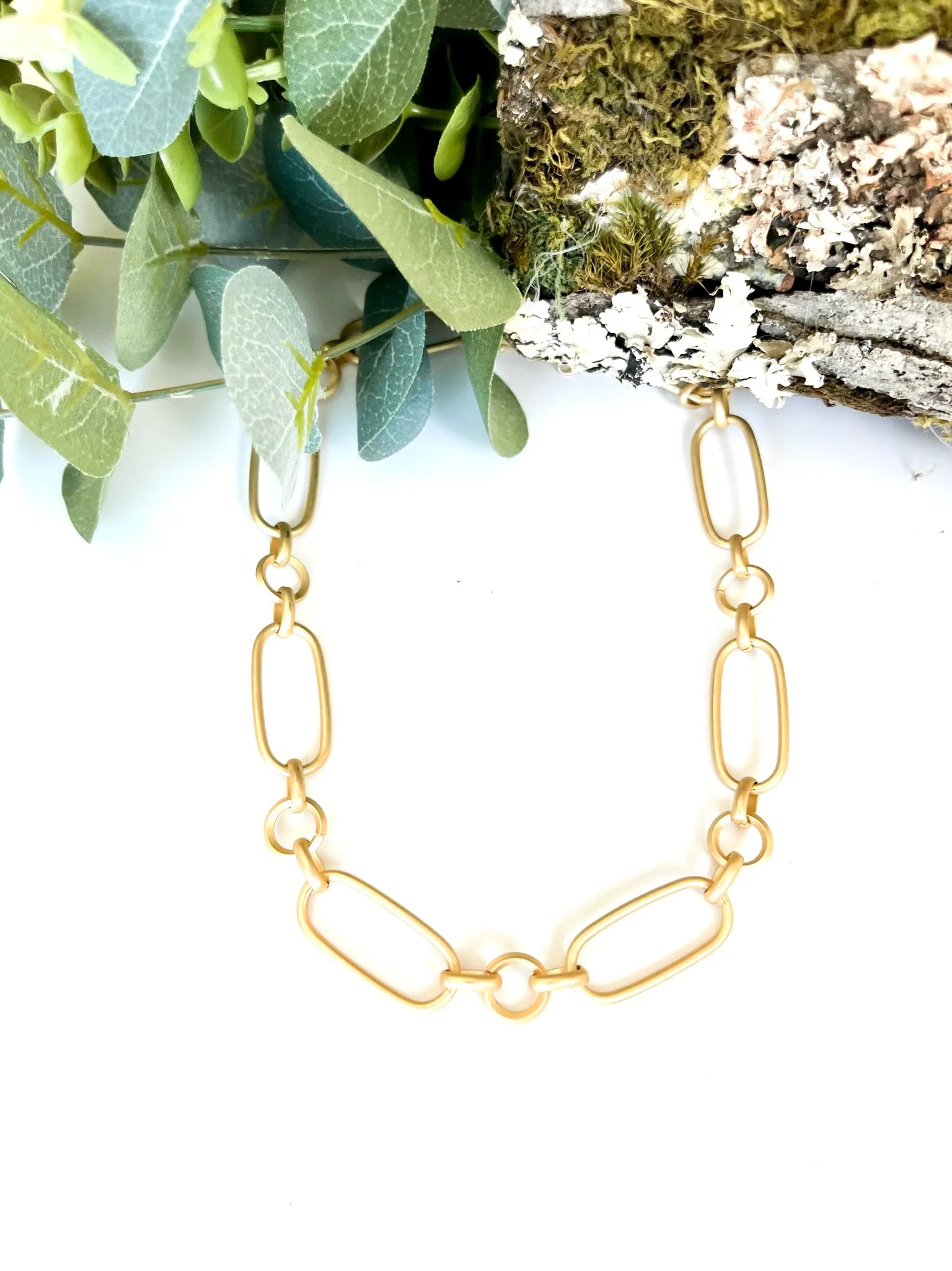 Chunky Gold Link Necklace
