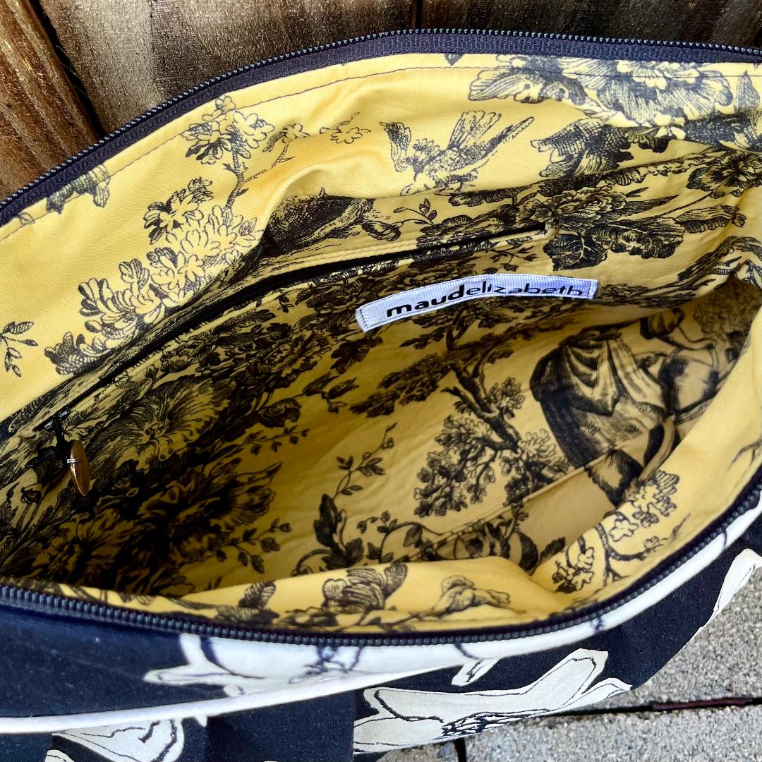 Collette - Black and Cream Floral