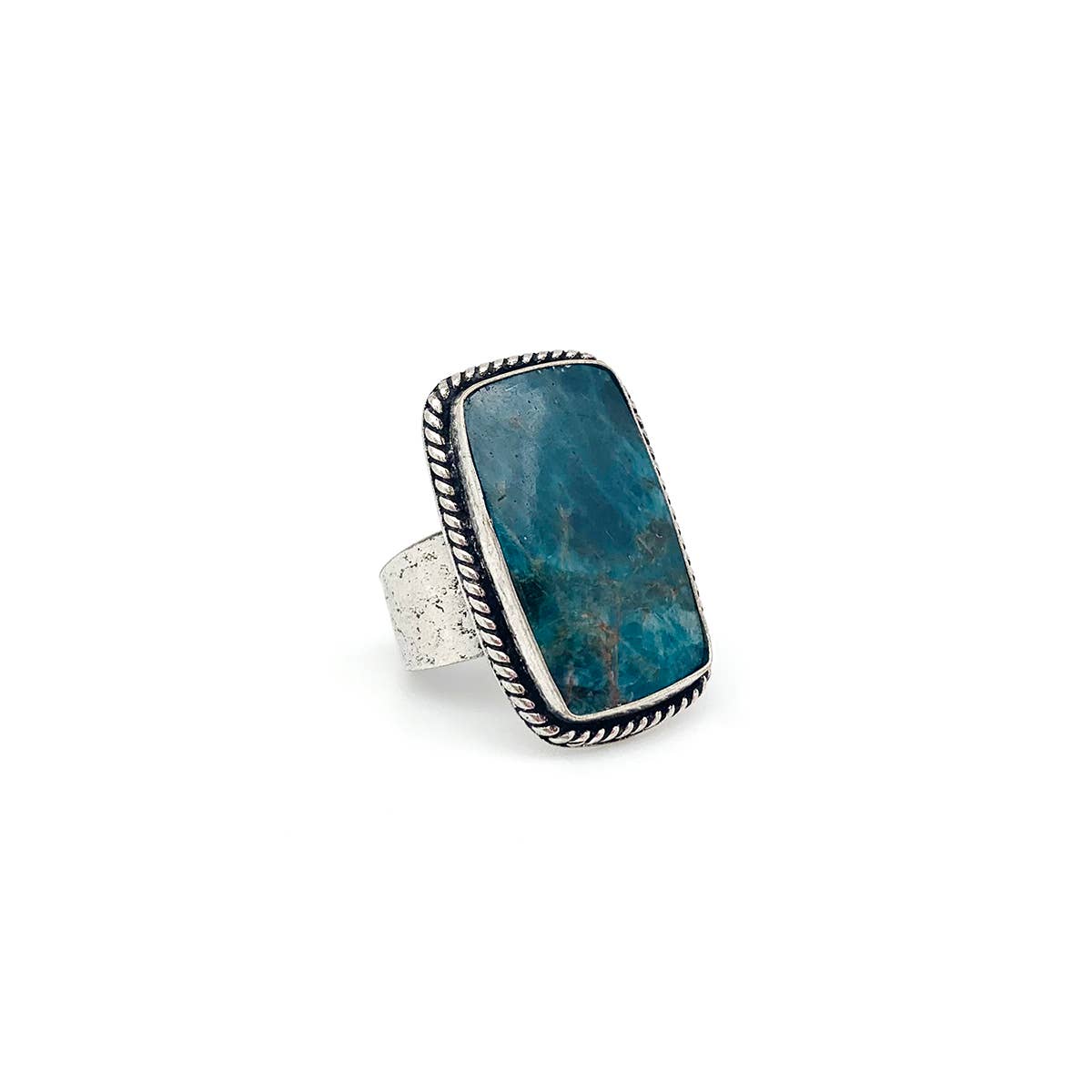 Handcrafted Stone Ring - Apatite