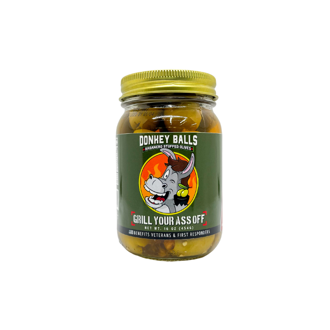Donkey Balls Habanero Stuffed Olives