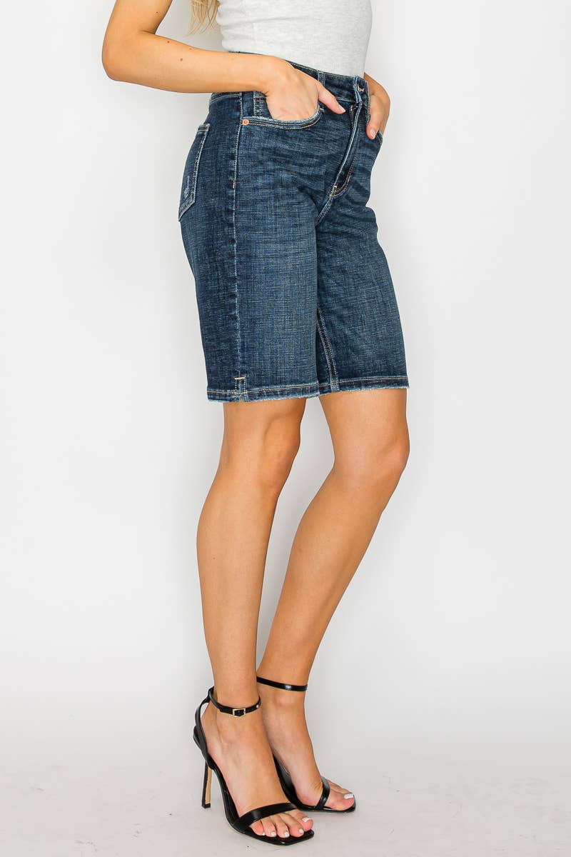 Denim Bermuda Shorts