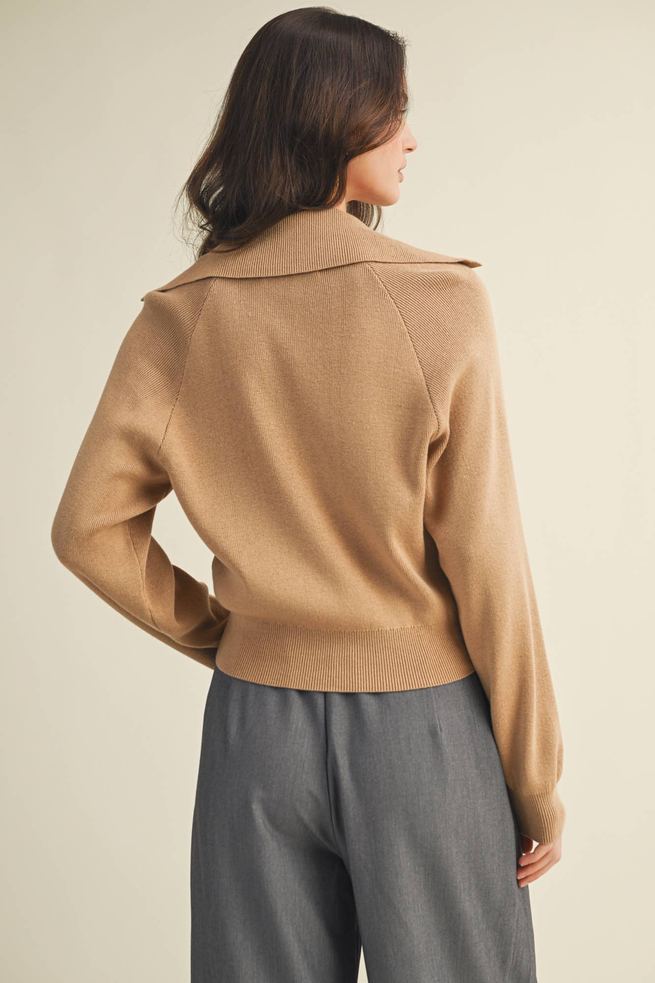 Wide Collar Cardigan