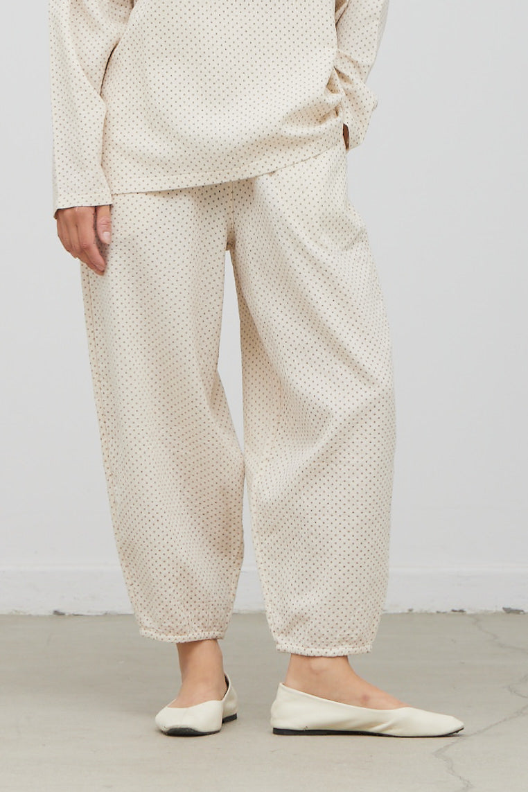 Dotted Gauze Easy Pants