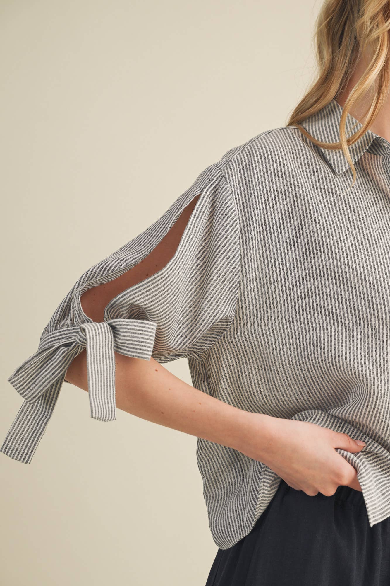 Tie-Sleeve Top