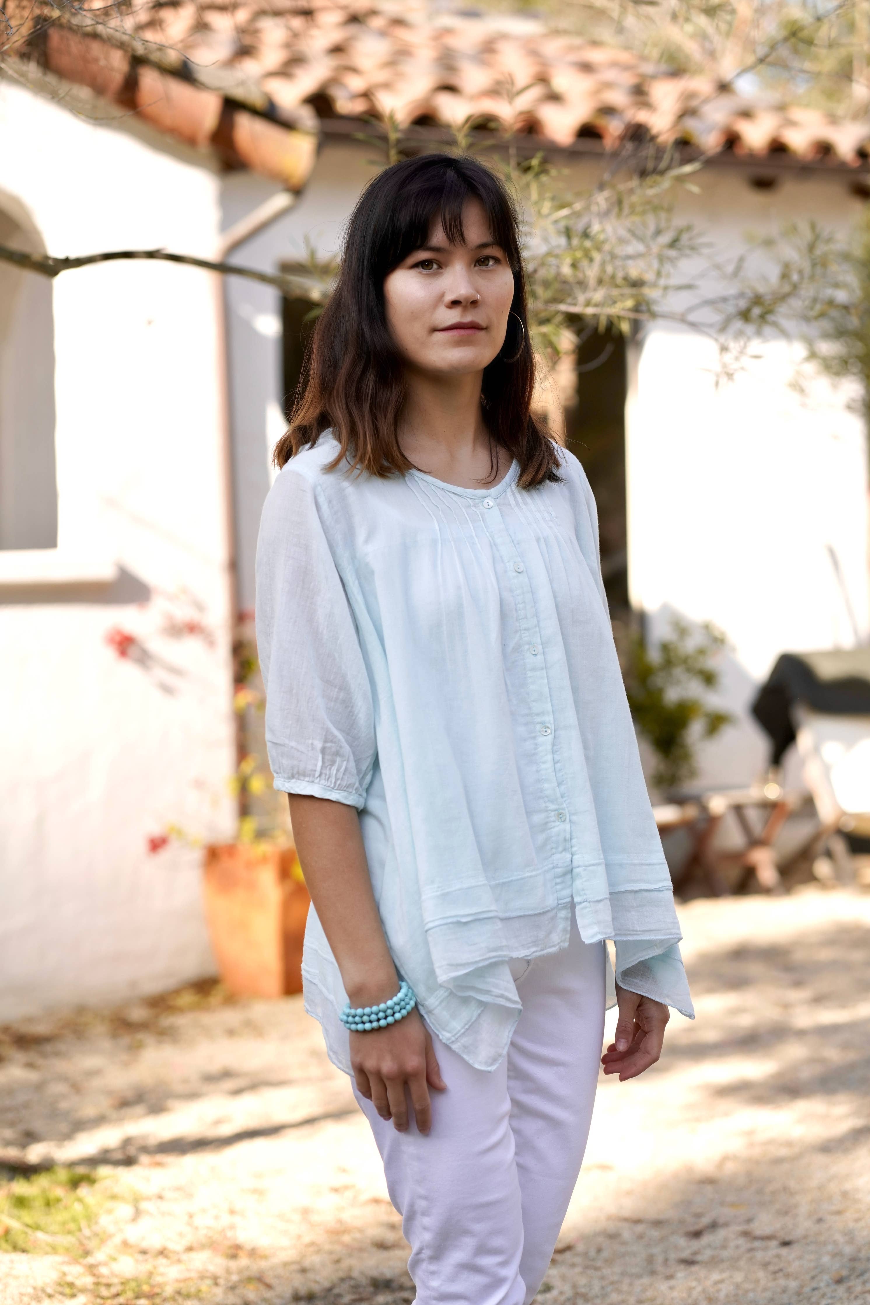 Flowy Cotton Blouse