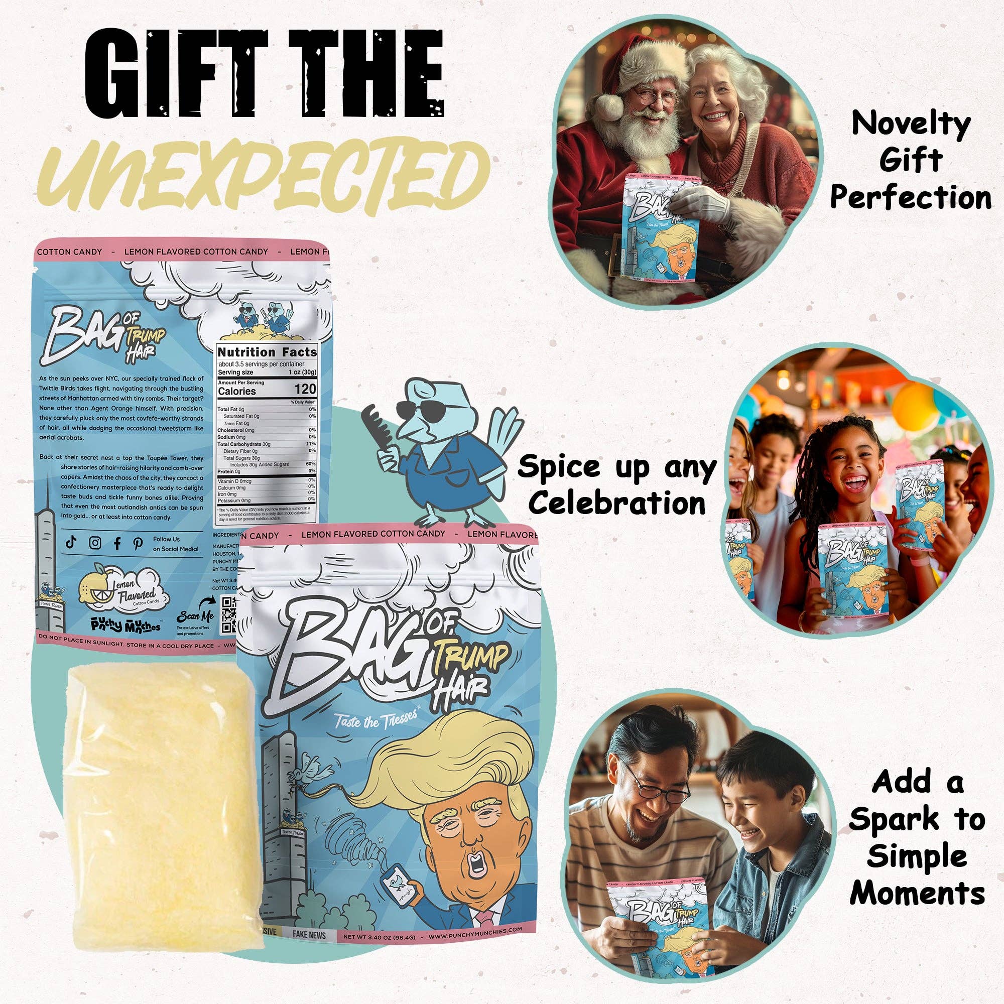 Bag of Trump Hair – Lemon-Flavored Cotton Candy