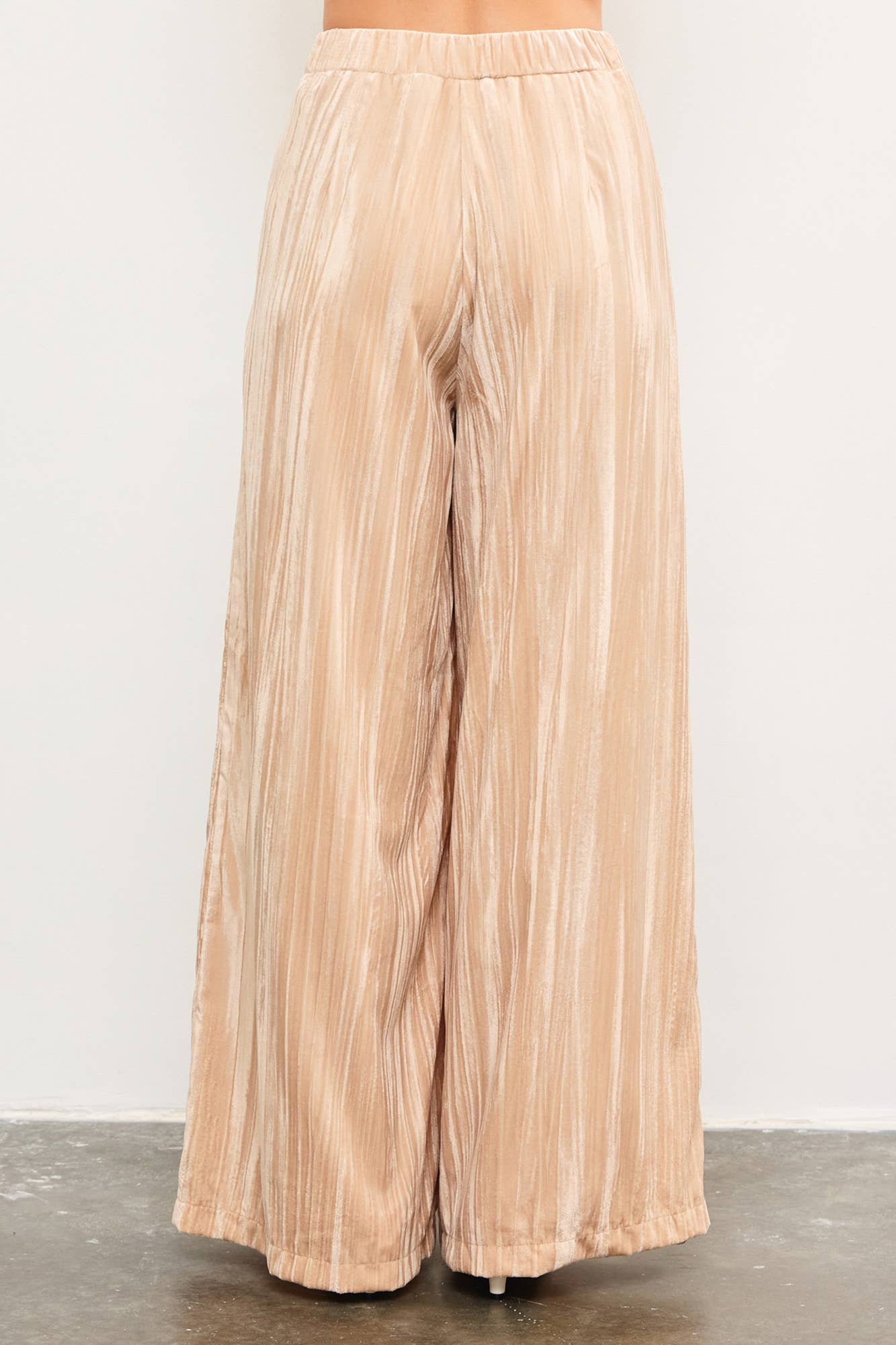 Velvet Wide Leg Pants