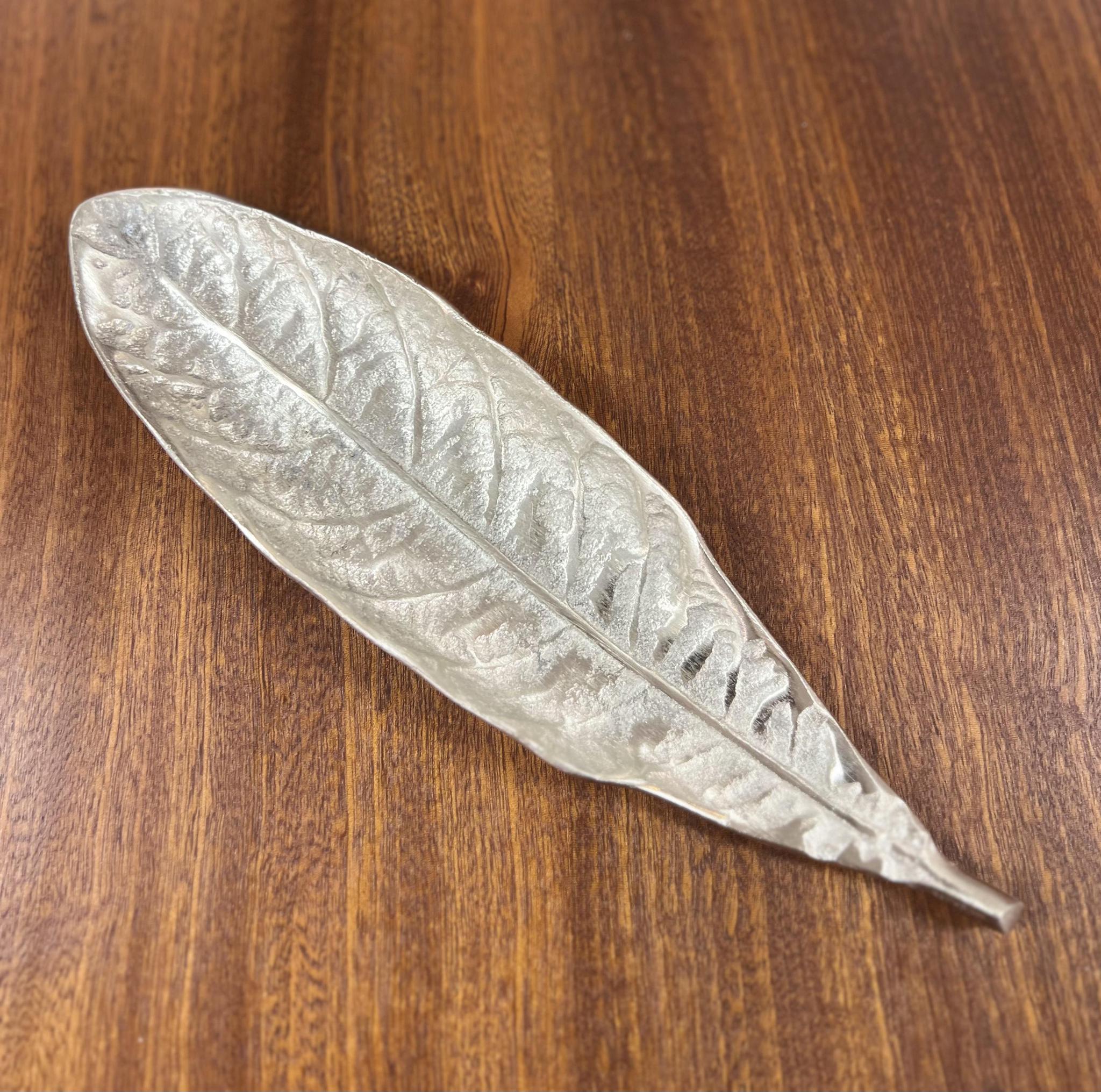 Nader Leaf Tray - Silver