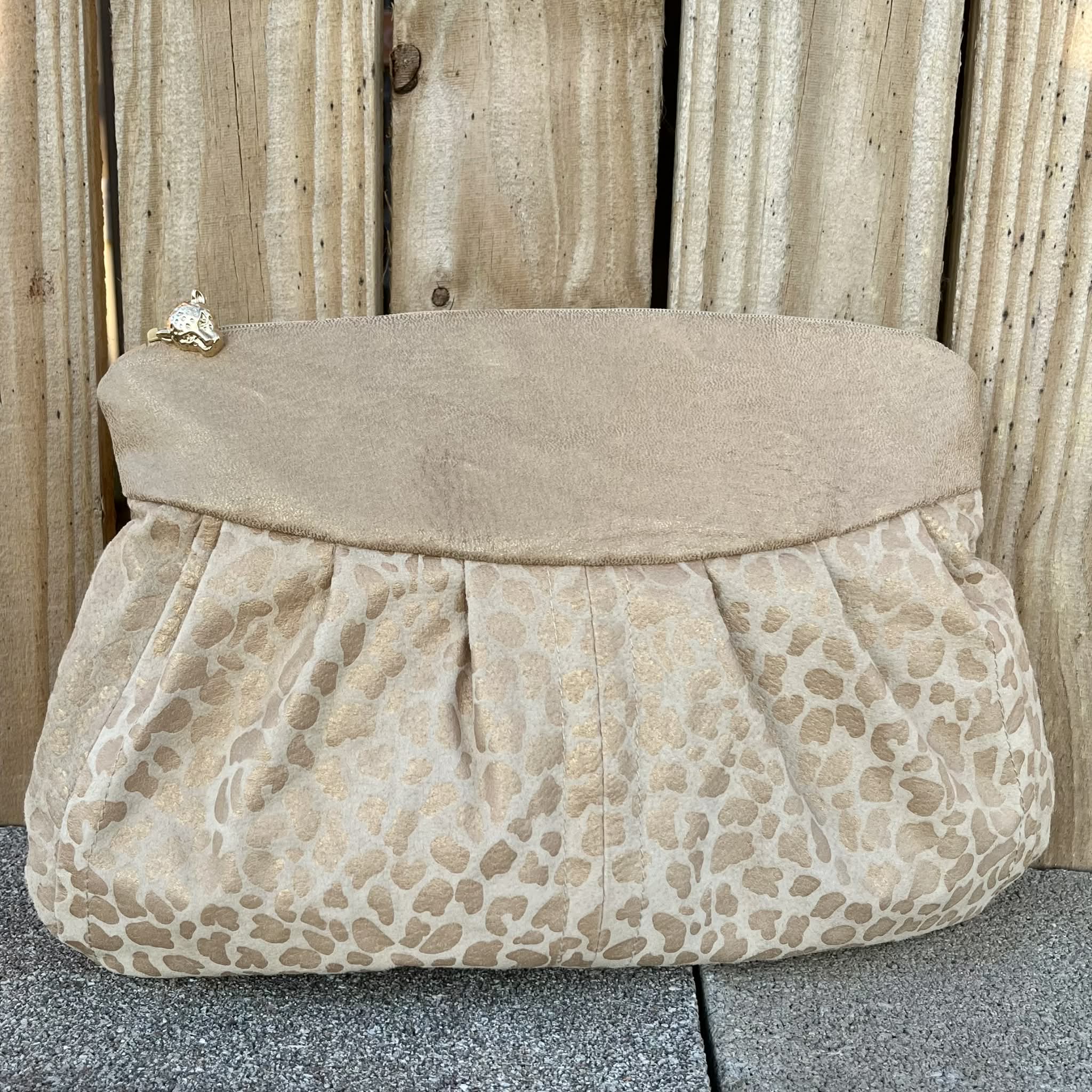 Estelle - Metallic Leopard Suede