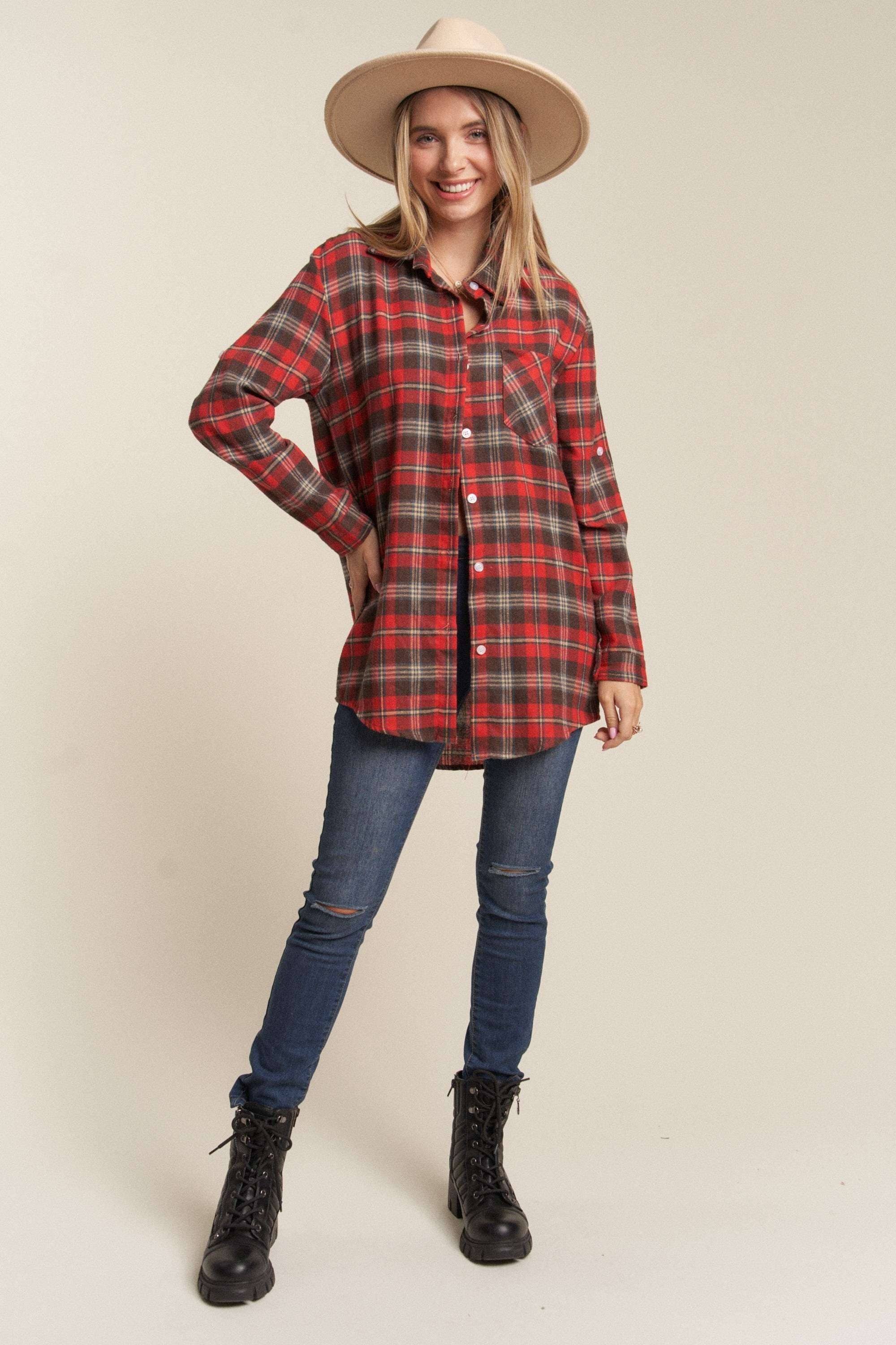 Red Plaid Flannel