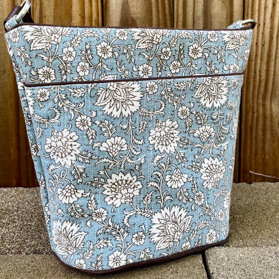 Jackie - Blue & Brown Floral