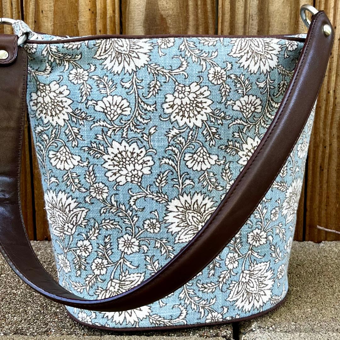Jackie - Blue & Brown Floral