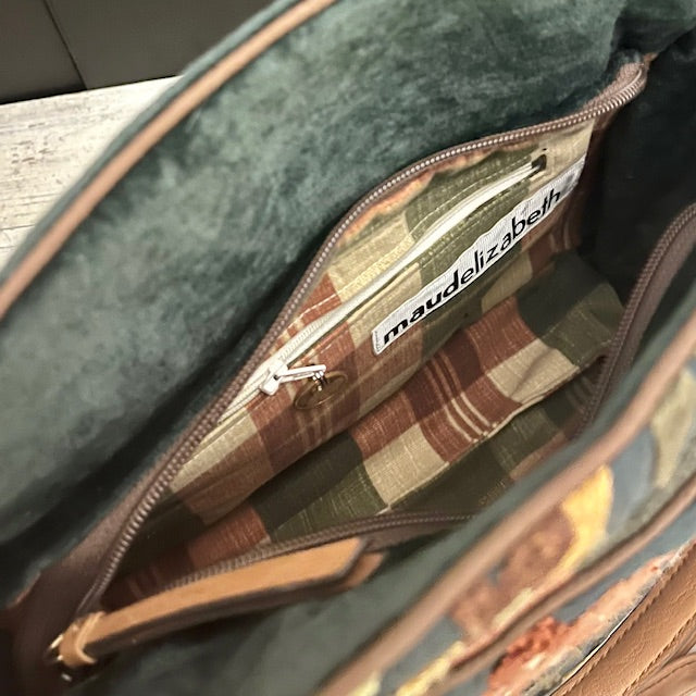 June - Dark Green Floral