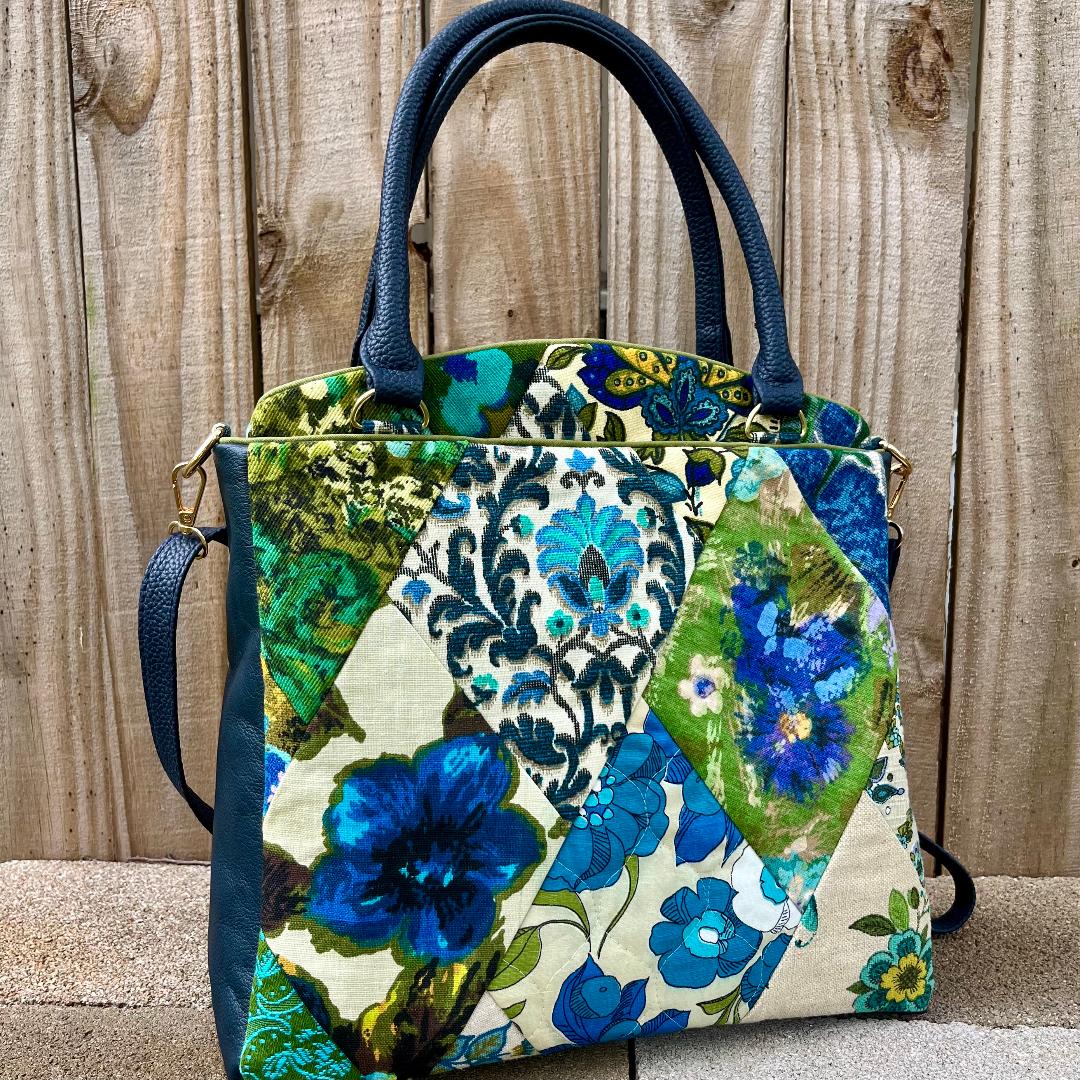Mrs. Francis - Navy Floral Patchwork