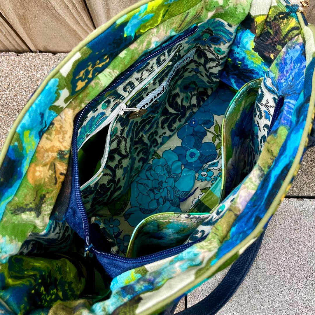 Mrs. Francis - Navy Floral Patchwork