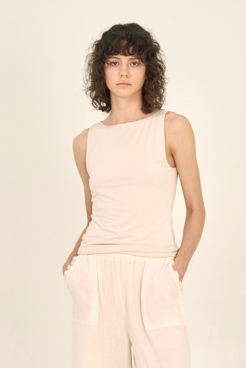 Soft Jersey Sleeveless Top