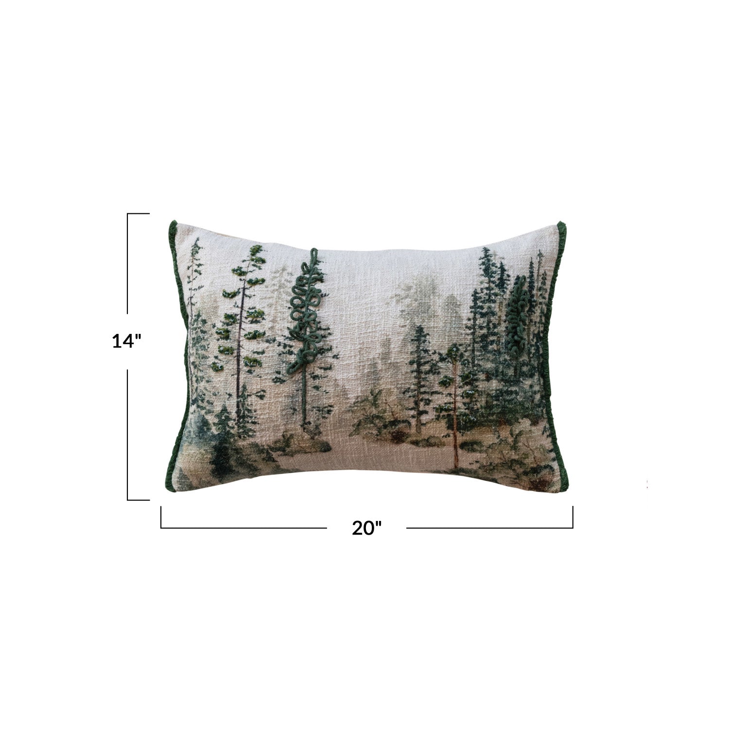 Christmas Tree Lumbar Pillow