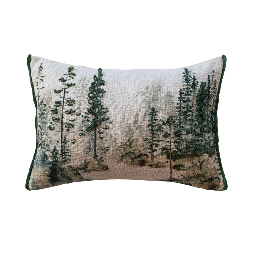 Christmas Tree Lumbar Pillow