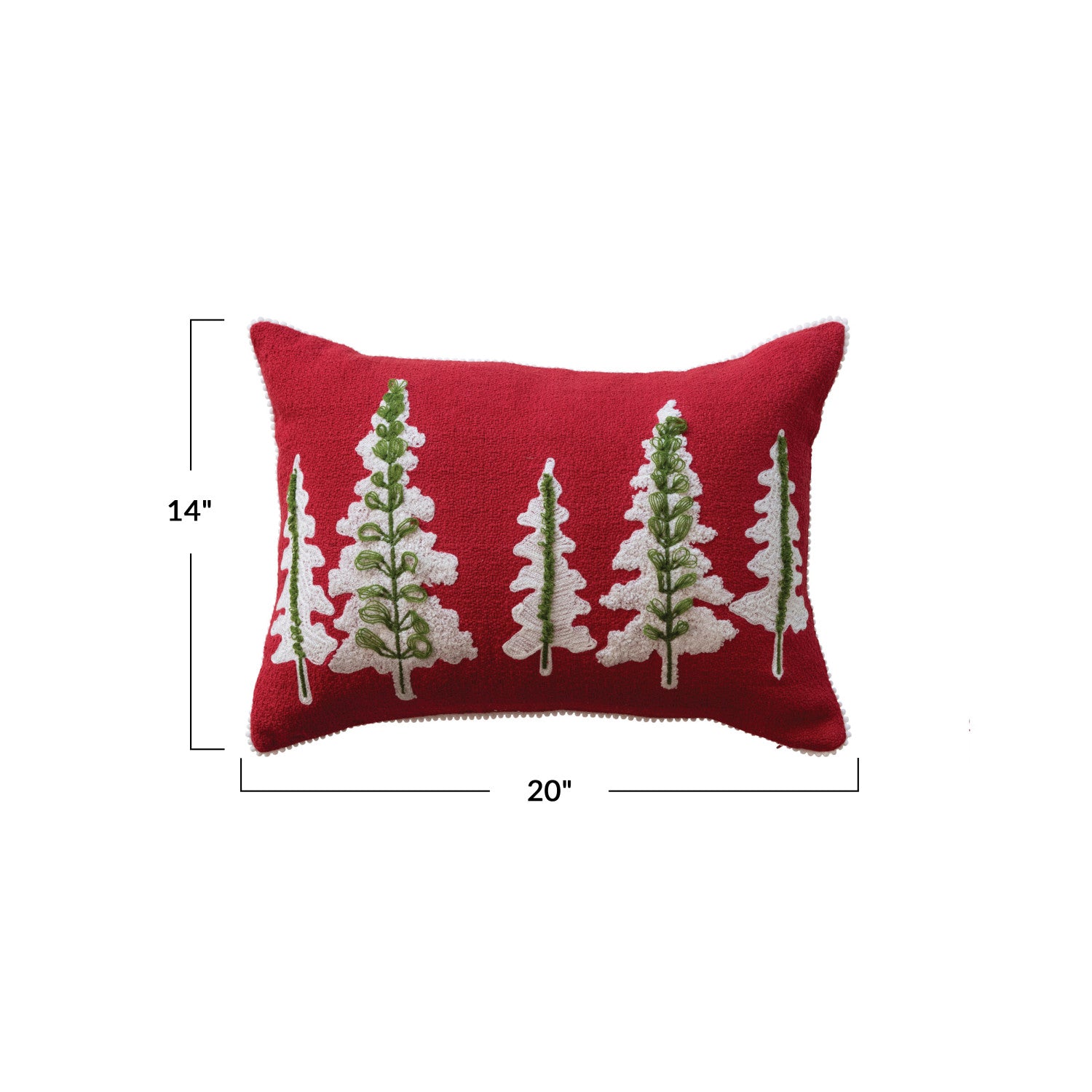 Red Tree Pillow