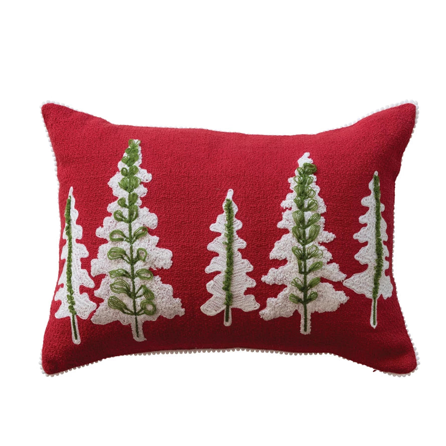 Red Tree Pillow