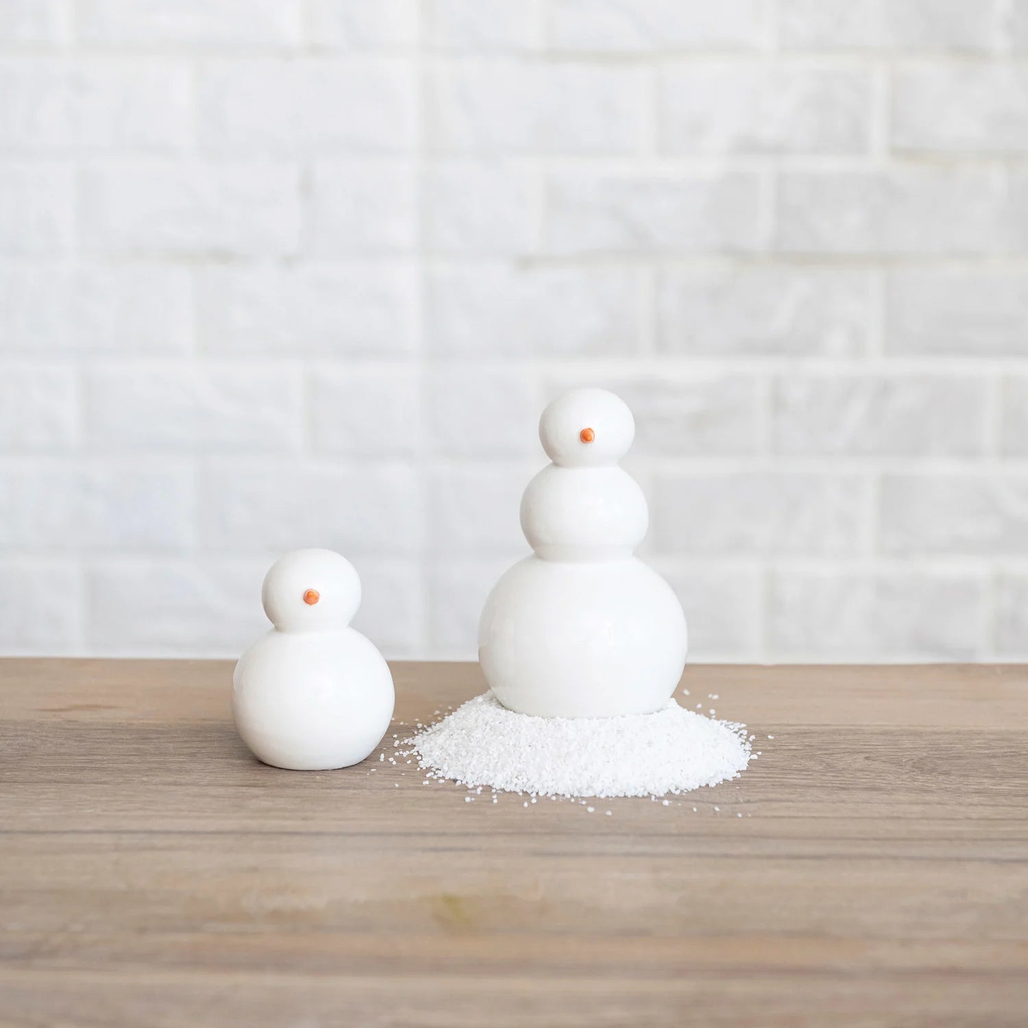 Stoneware Snowmen