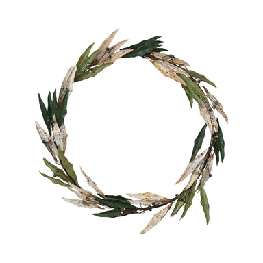 Hand-Painted Metal Vintage Reproduction Toleware Wreath